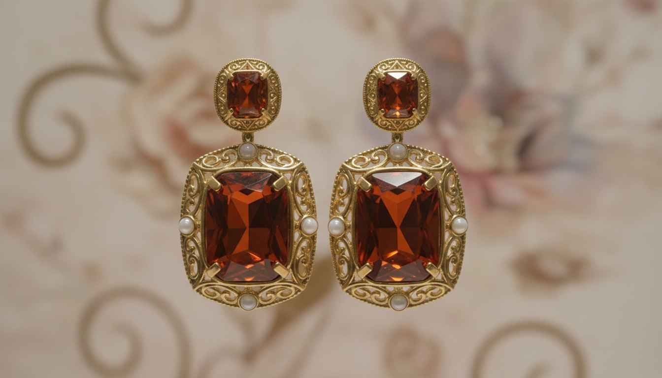 kendra scott orange earrings